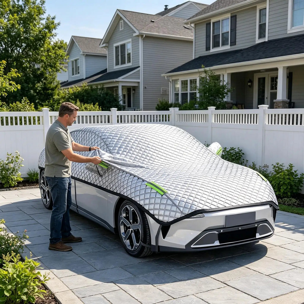 Car Cover Waterproof Outdoor Hail Protect Protector Outer Covers Exterior Awning Half External Anti Haile Universal Antihail
PROTEZIONE PER AUTO CONTRO LA GRANDINE