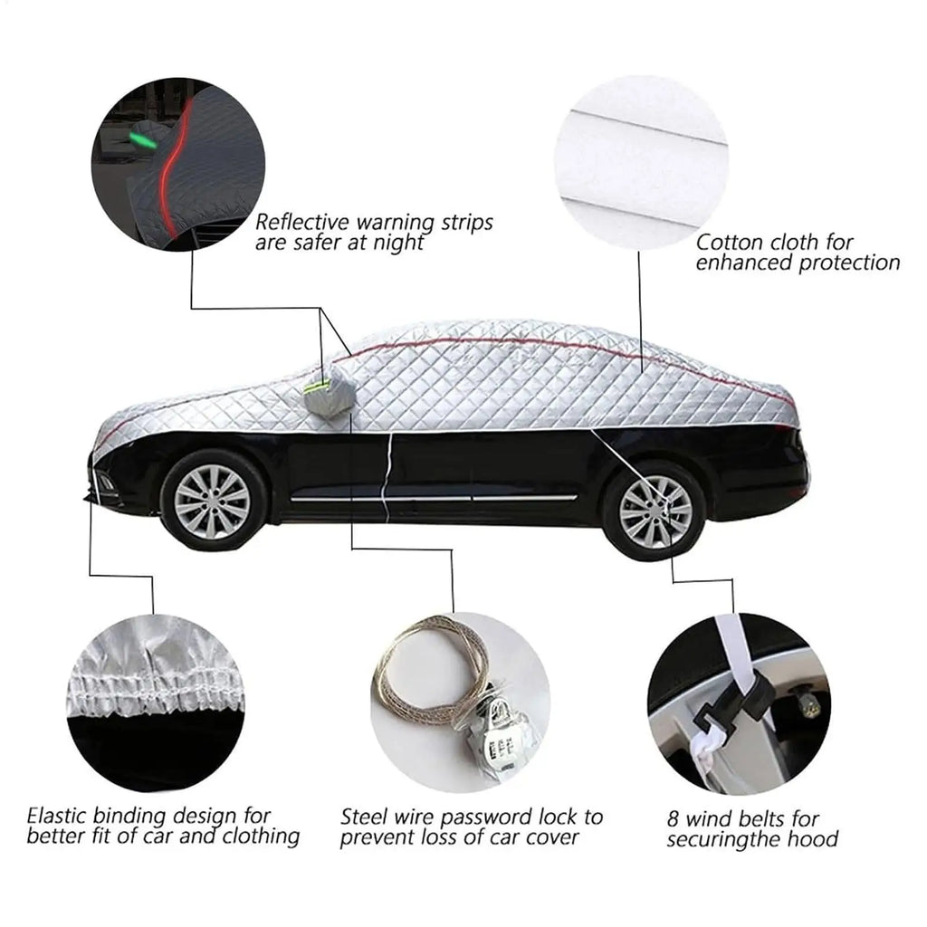 Car Cover Waterproof Outdoor Hail Protect Protector Outer Covers Exterior Awning Half External Anti Haile Universal Antihail
PROTEZIONE PER AUTO CONTRO LA GRANDINE