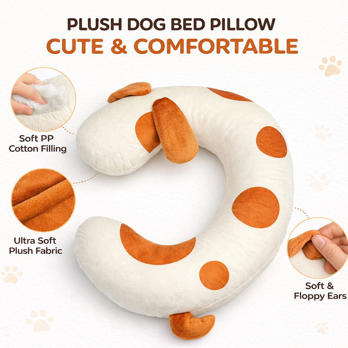 Dog Bed Pillow Soft Breathable Fabric Protects Spine Suitable Small Medium Sized Dogs Keeps Warm During Sleep
CUCCIA PER CANI MORMIDISSIMA