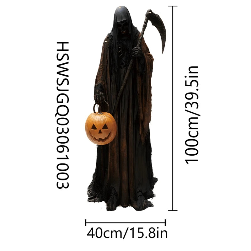 Sfondo decorativo 2D a tema Halloween ideale per creare un'atmosfera horror e terrificante, adatto a interni ed esterni.