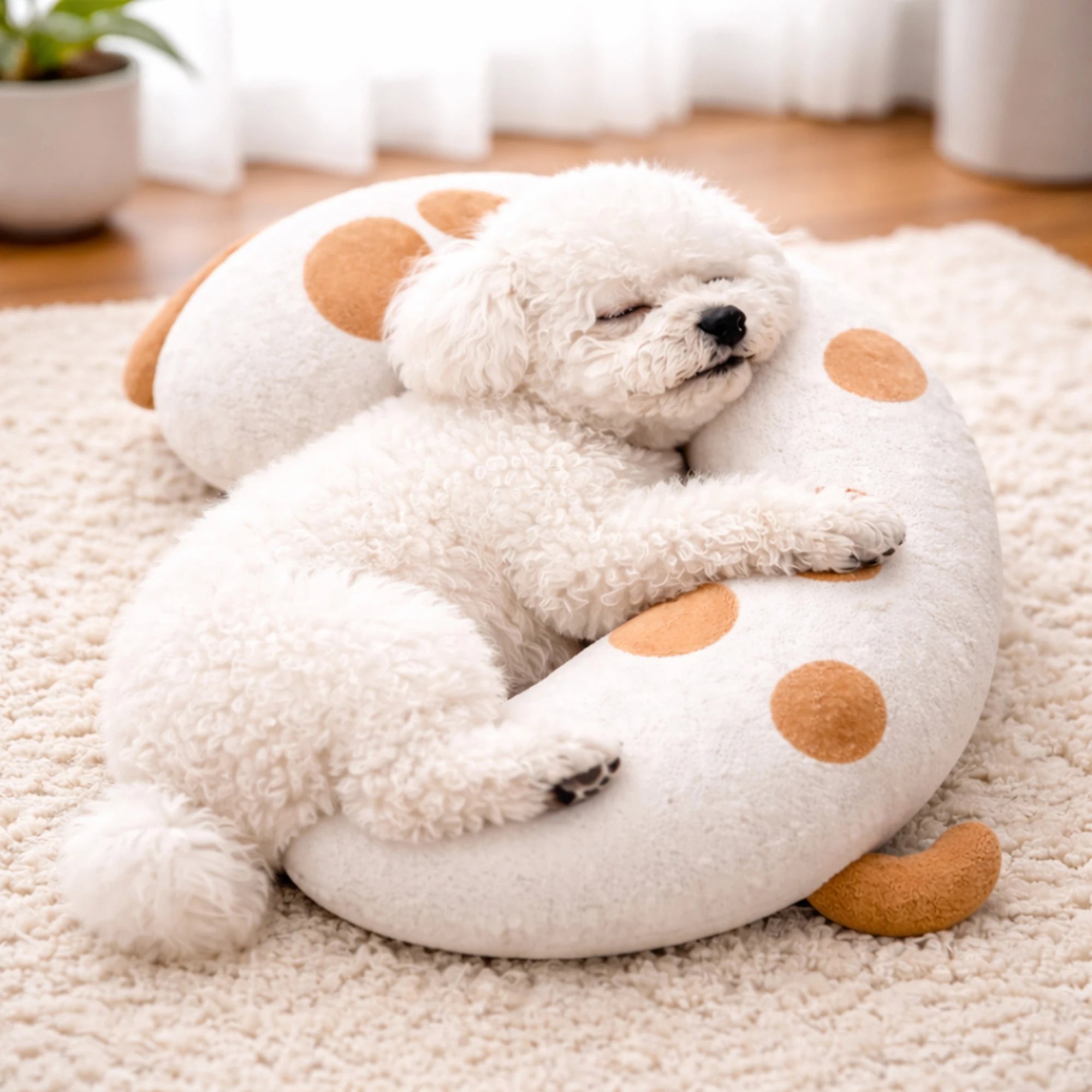 Dog Bed Pillow Soft Breathable Fabric Protects Spine Suitable Small Medium Sized Dogs Keeps Warm During Sleep
CUCCIA PER CANI MORMIDISSIMA