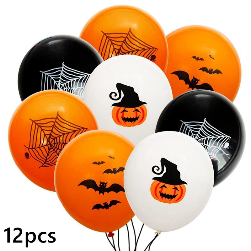 12 PALLONCINI TEMA HALLOWEEN