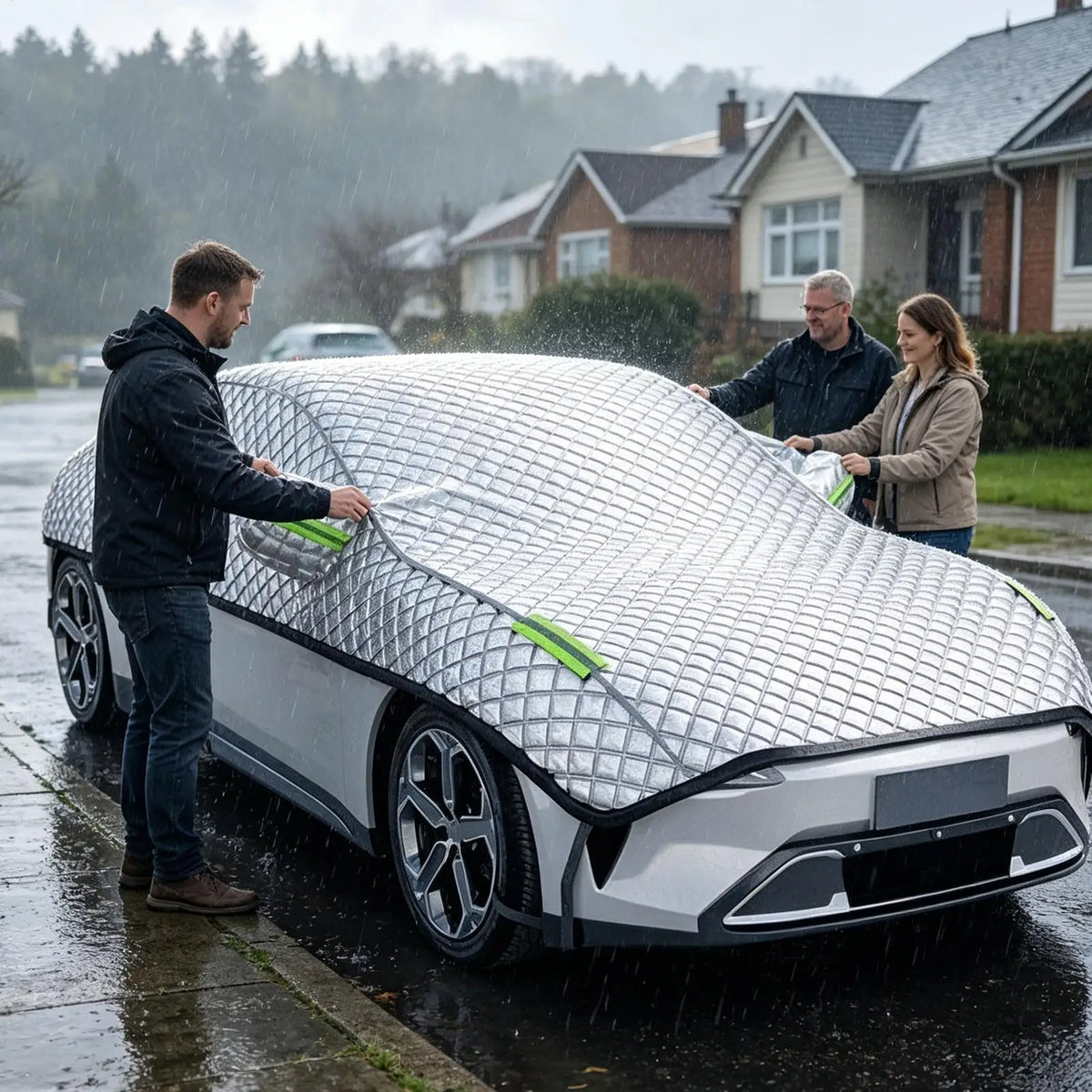 Car Cover Waterproof Outdoor Hail Protect Protector Outer Covers Exterior Awning Half External Anti Haile Universal Antihail
PROTEZIONE PER AUTO CONTRO LA GRANDINE